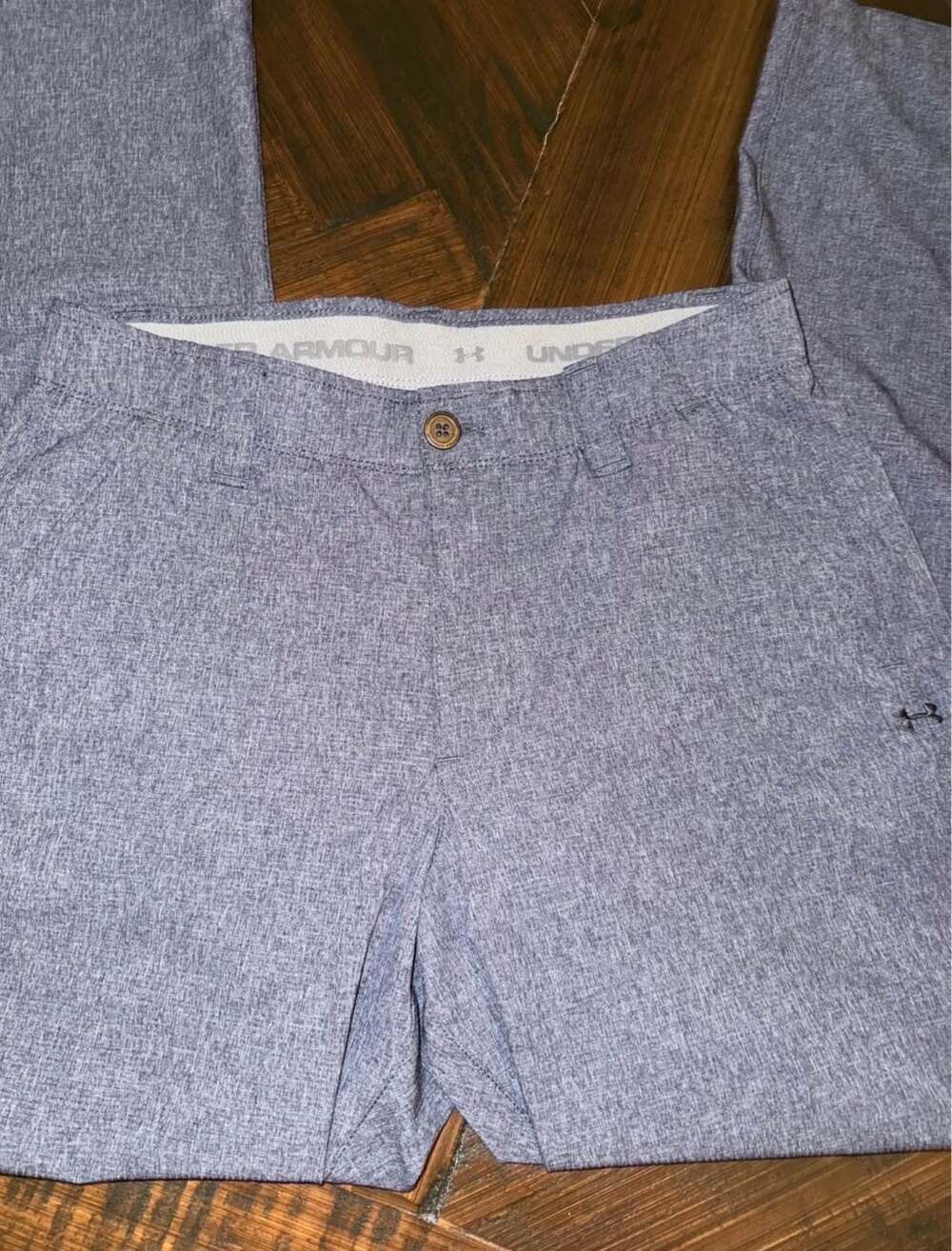 Under Armour Match Play Golf Chino Performance Heather Blue Pants 30x30